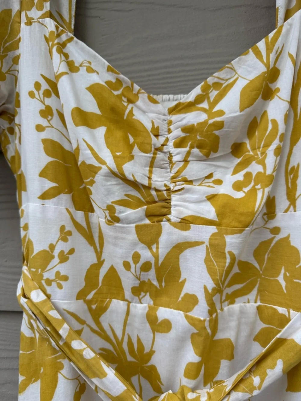 Cleobella Fresia Midi Dress Floral Lemon Yellow - Picture 6 of 12